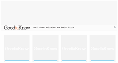 Desktop Screenshot of goodtoknow.co.uk